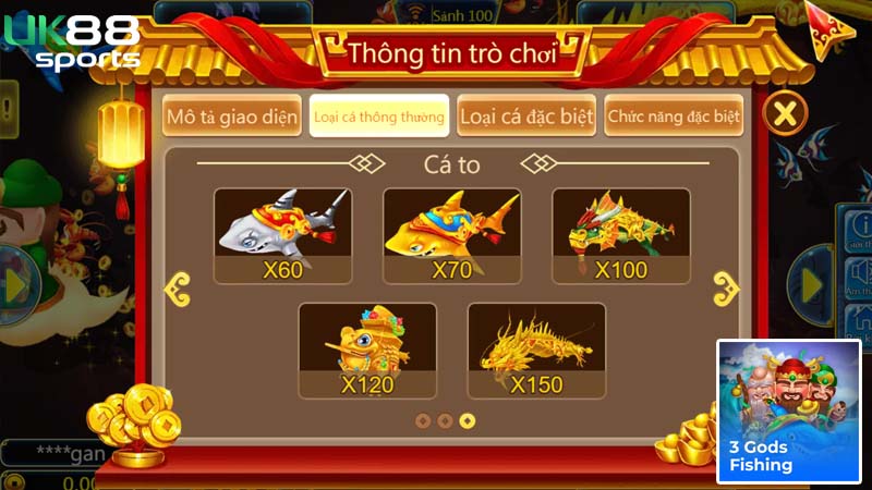 Cược thủ hãy nắm kỹ cách chơi 3 Gods Fishing có trong hướng dẫn